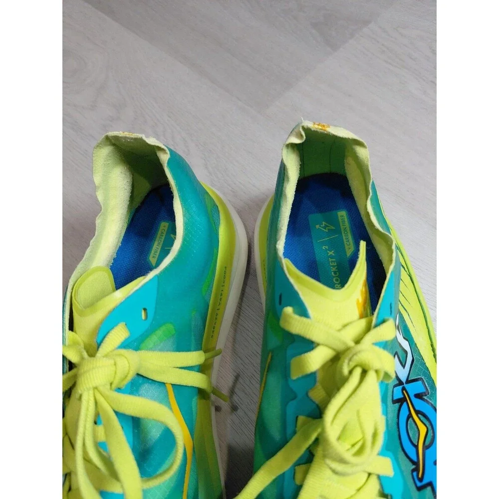 Hoka One One Rocket X 2 Unisex Women Size 10.5 Men 9.5 Ceramic Evening Primrose
